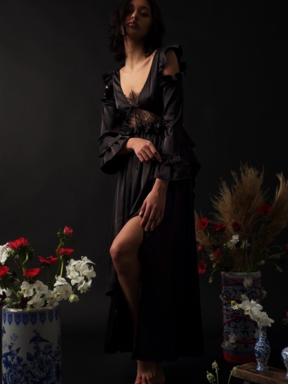 FREE PEOPLE X ALLINA LIU VALKYRIE DRESS SIZE MEDIUM ONYX BLACK NWT 🖤 - Picture 6 of 11